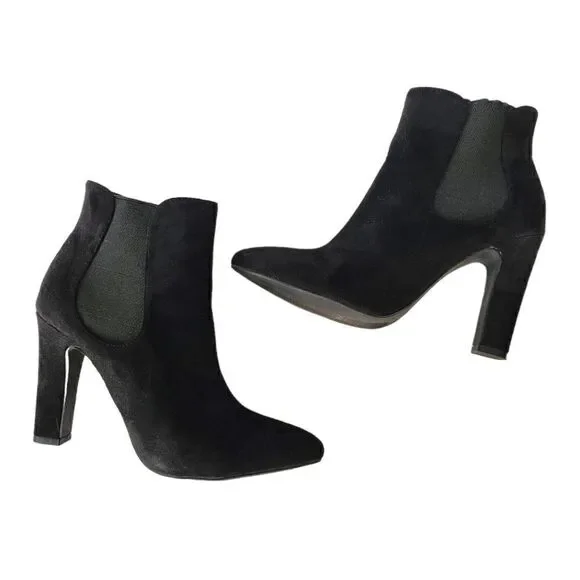 Lulus black suede Rabea heeled booties - Picture 5 of 9